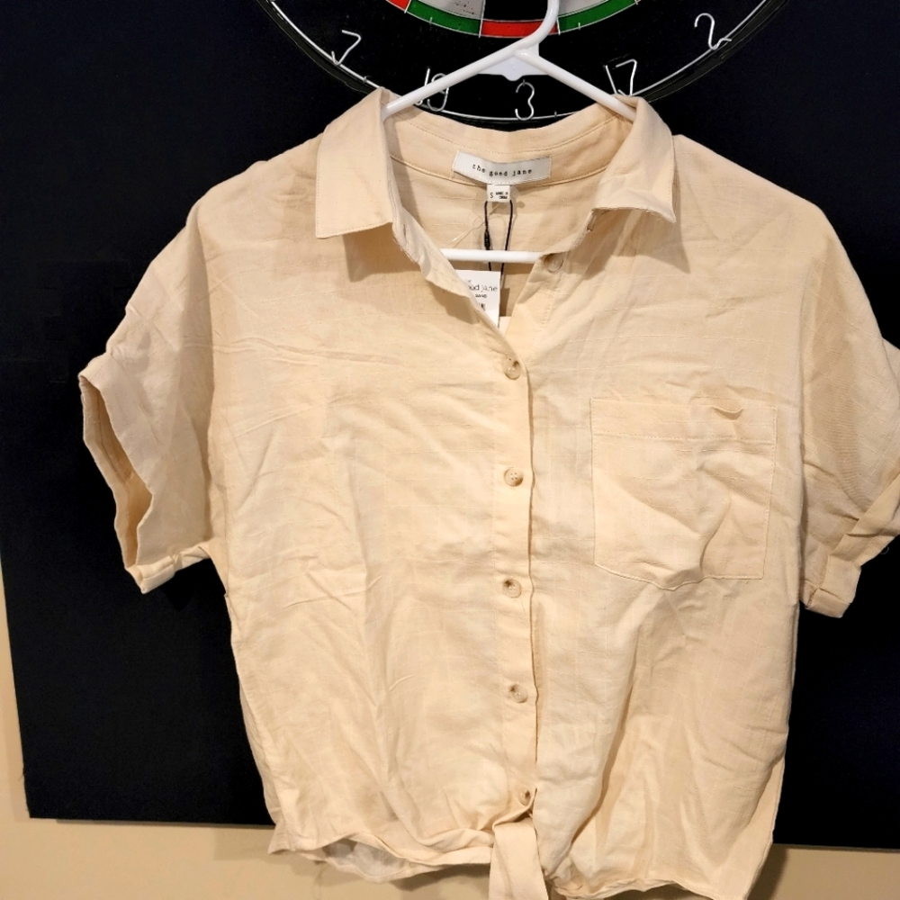 Beige blouse size S